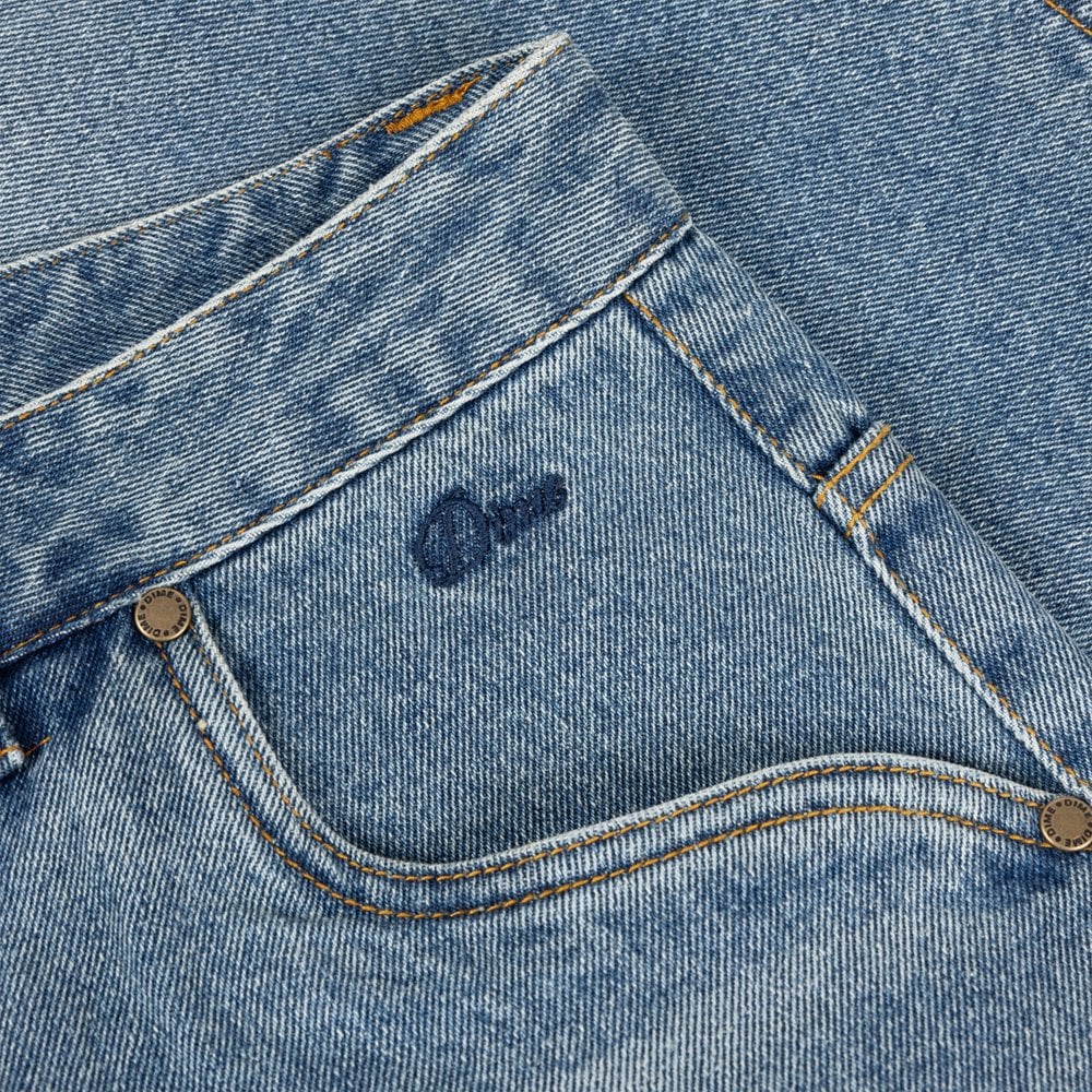 Relaxed Denim Pants - Sand Indigo