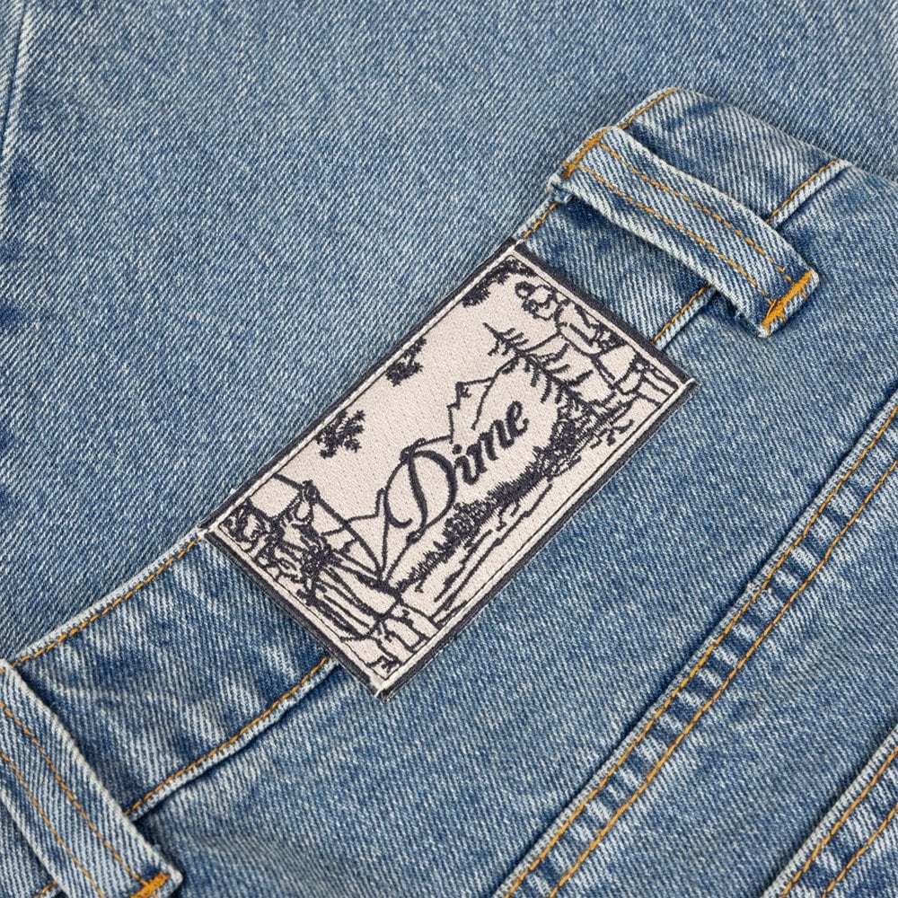 Relaxed Denim Pants - Sand Indigo