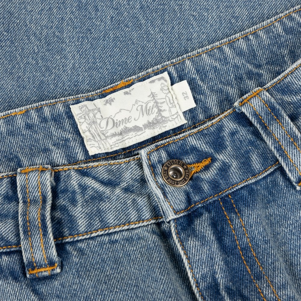 Relaxed Denim Pants - Sand Indigo