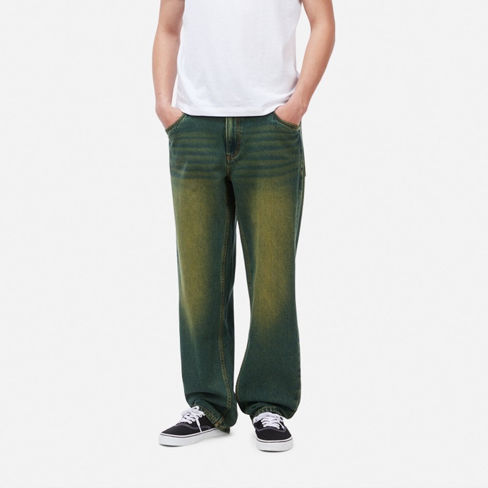 Relaxed Denim Pants - Sand Pine