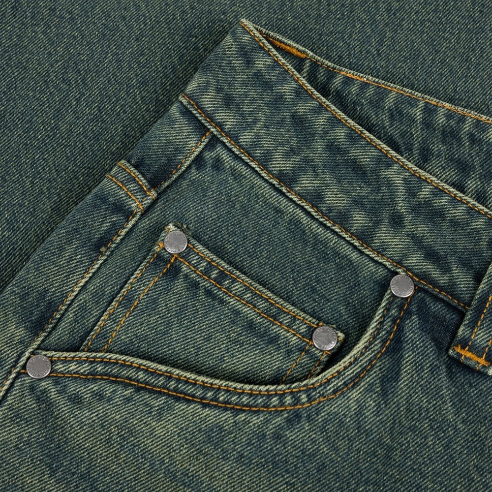 Relaxed Denim Pants - Sand Pine