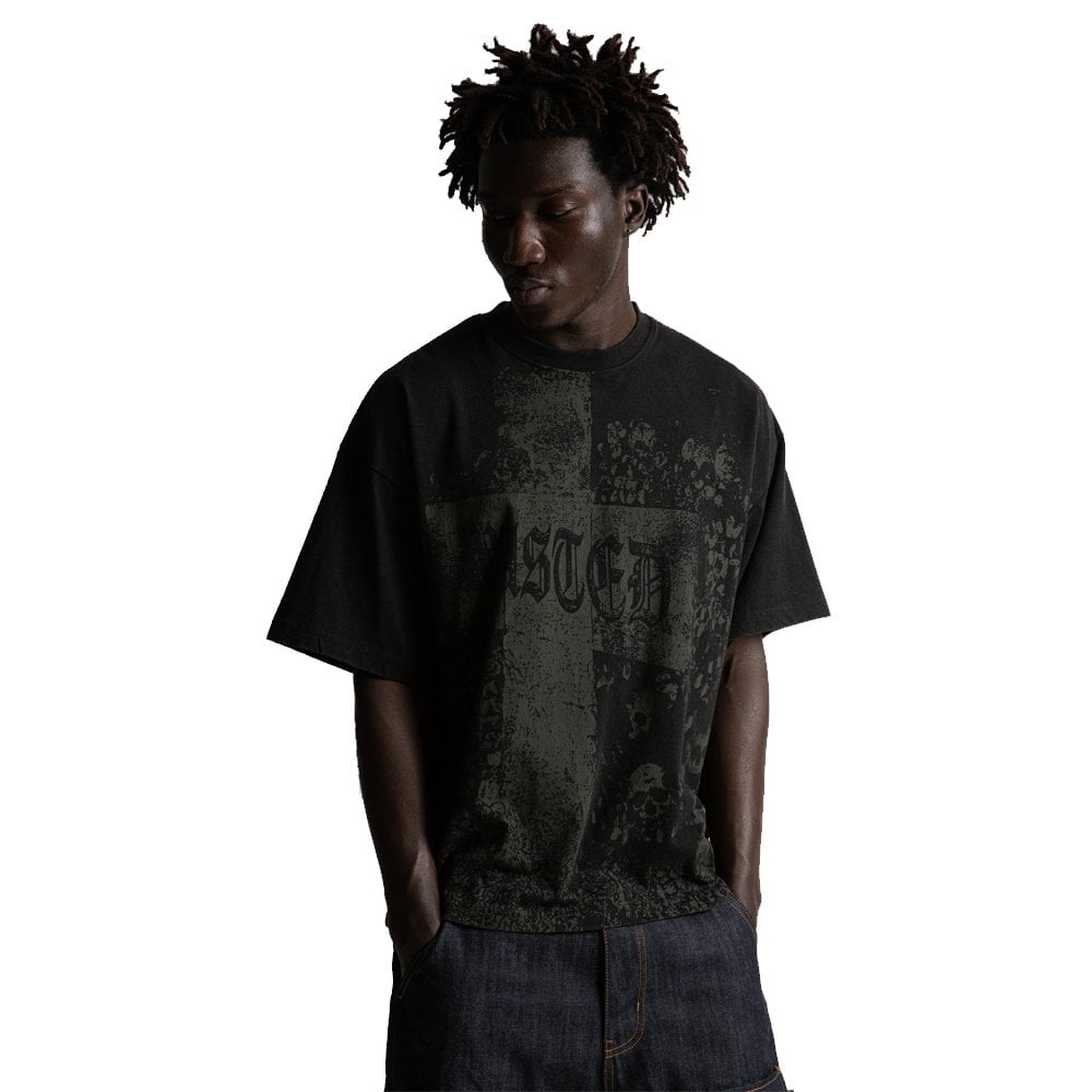 Catacombs Boxy T-Shirt - Faded Black