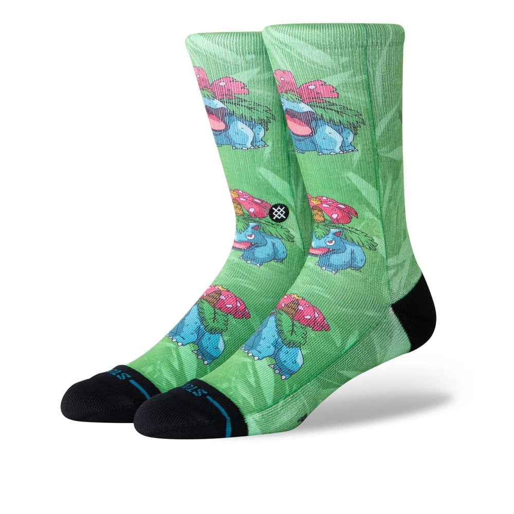 Venusaur Crew Sock - Green