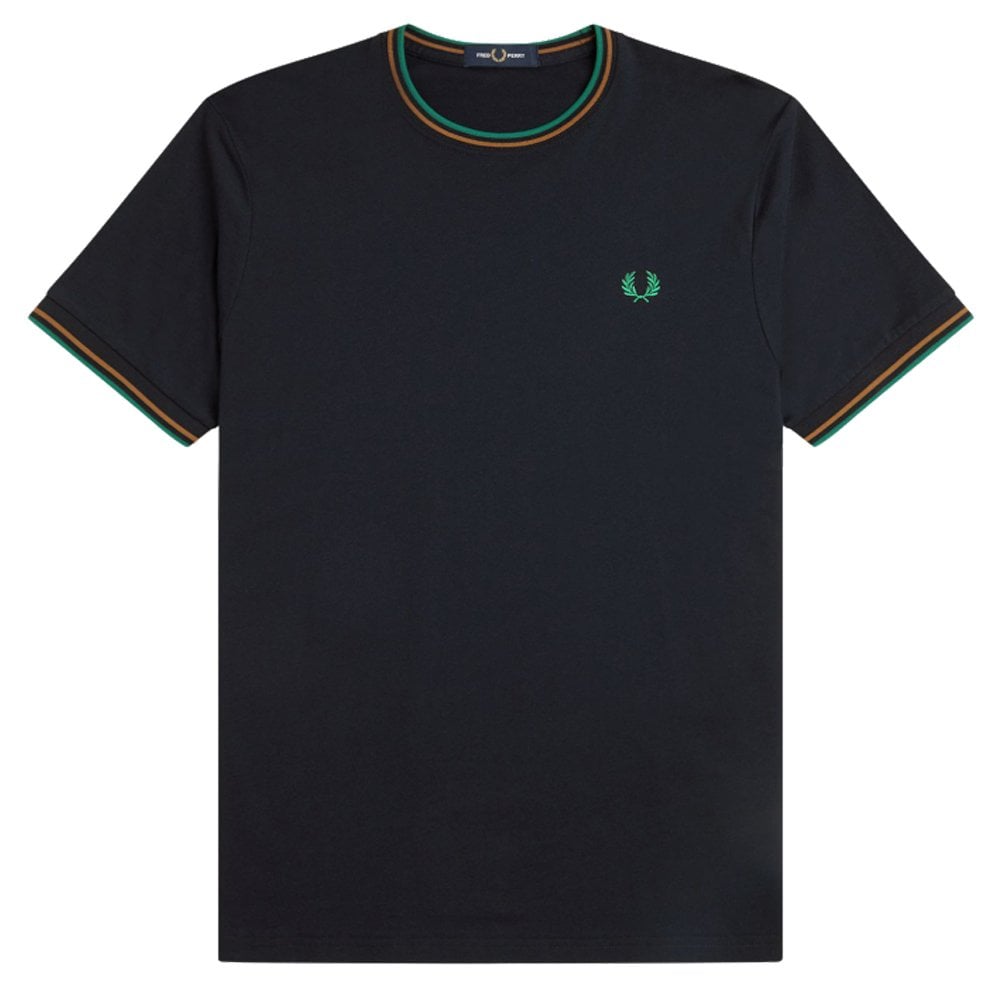 Twin Tipped T-Shirt - Navy/Dk Cara