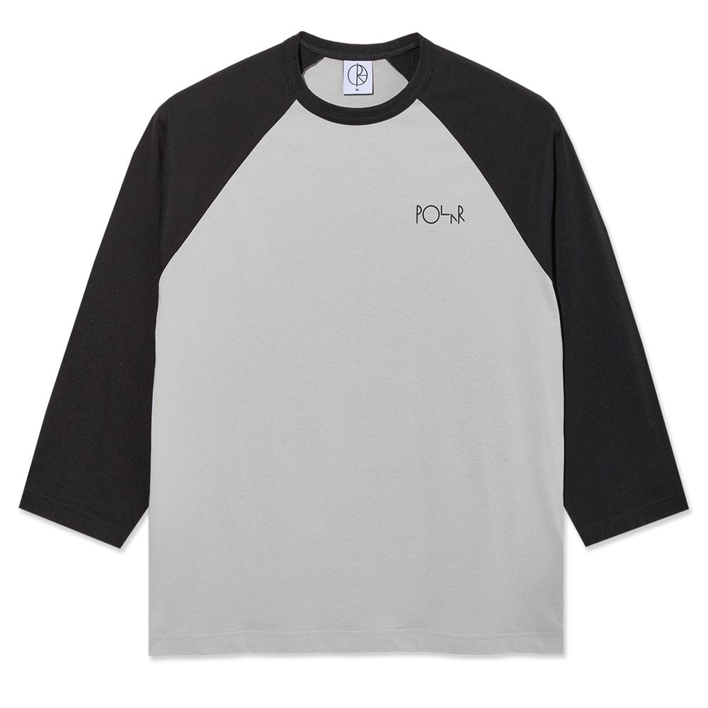 3/4 Sleeve T-Shirt  - Black/Silver