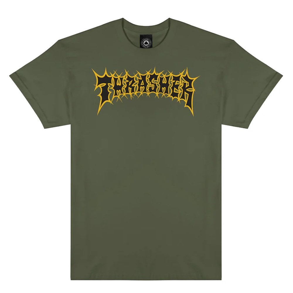 Spikey T-Shirt - Military Grn