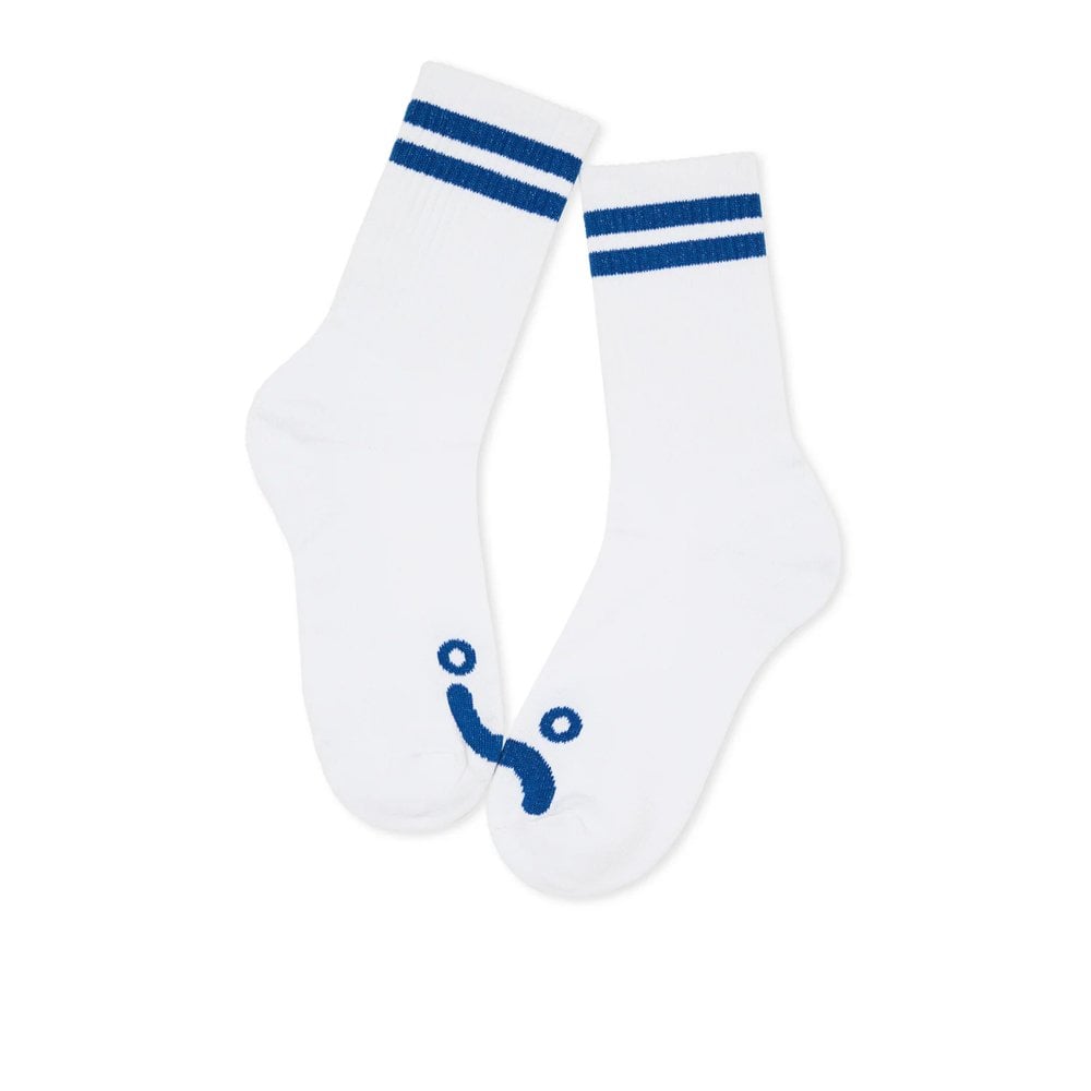 Happy Sad Socks - White/Blue