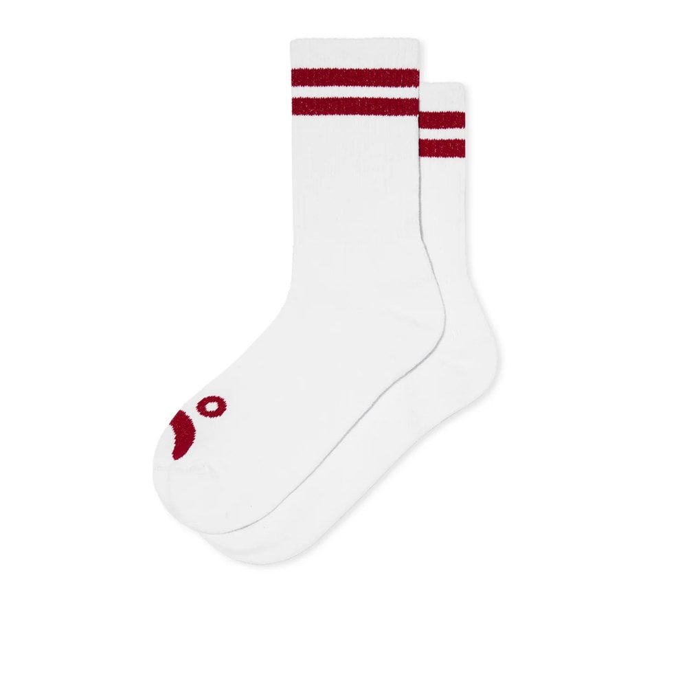 Happy Sad Socks - White/Red