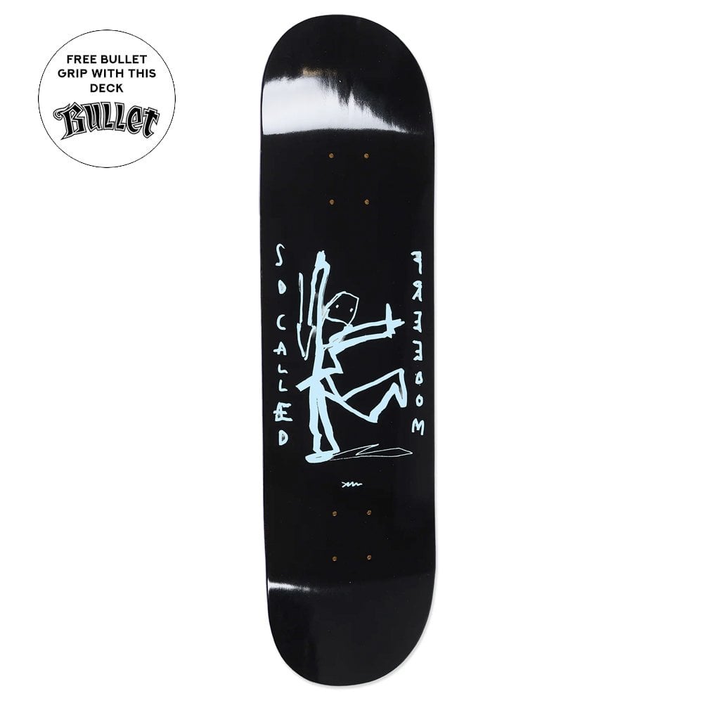 Freedom Skateboard Deck (Short) - Black