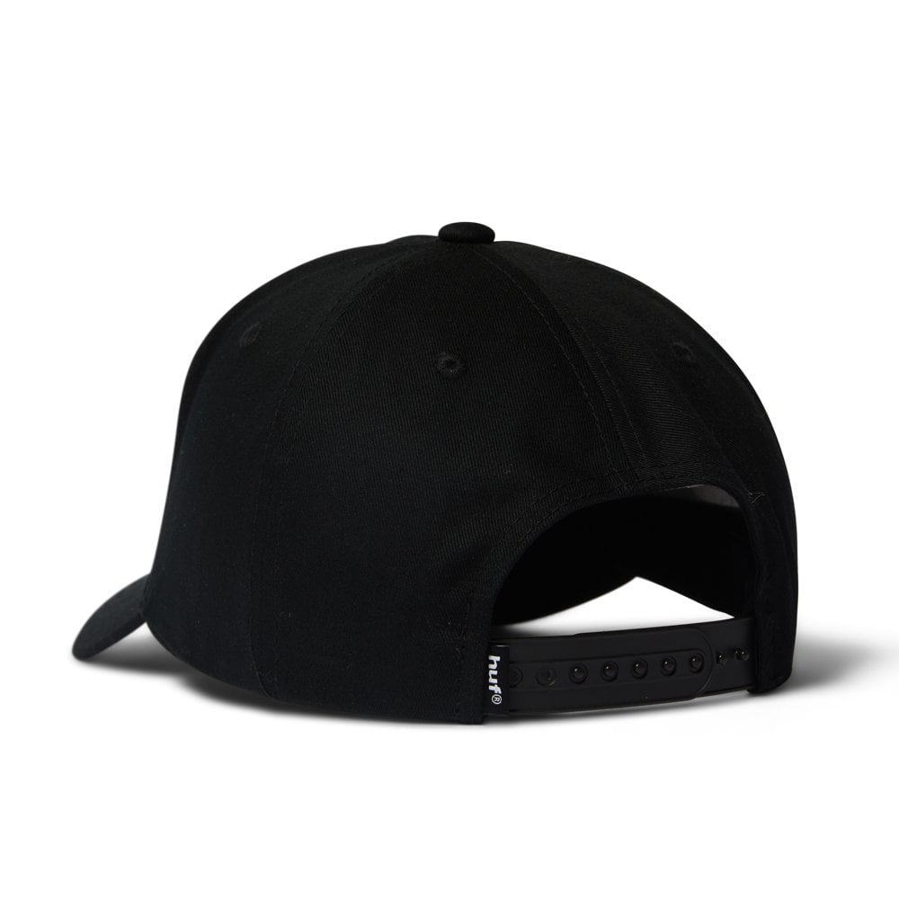 89 Oval 5-Panel Snapback Hat  - Black