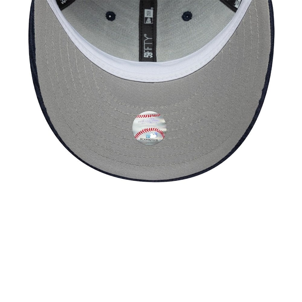 New York Yankees MLB Cord Dogear 59FIFTY Fitted Cap - Ny Navy/Wht