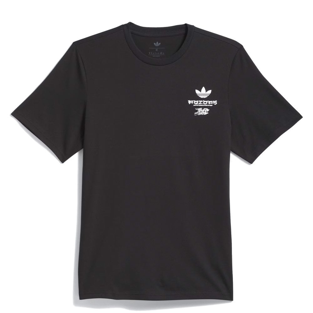 Temple Of Skate Crane T-Shirt - Black/White