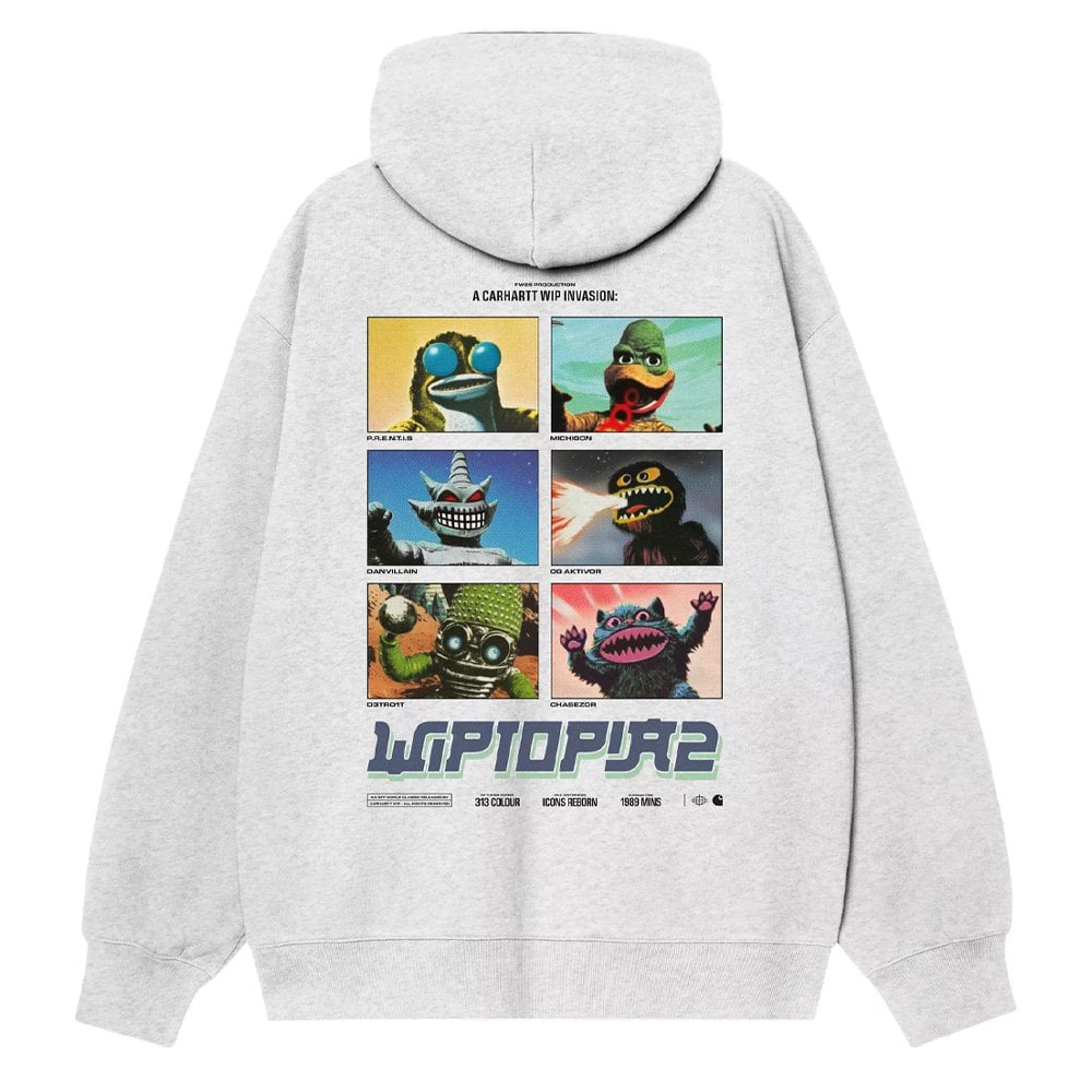 Wiptopia 2 Hoodie - Ash Heather