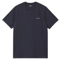 Script Embroidery T-Shirt - Dk Navy/Wht