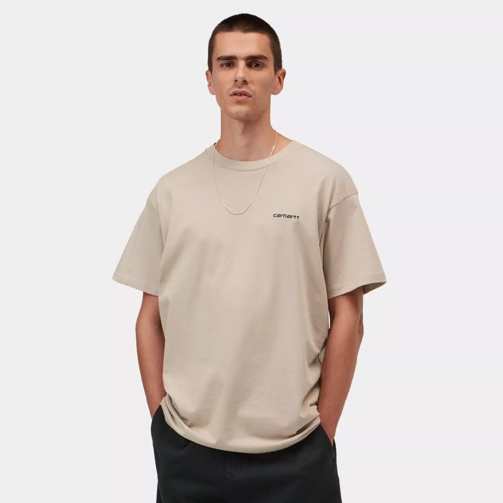 Script Embroidery T-Shirt - Fleur/Black