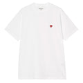Small Heart T-Shirt - White/Red
