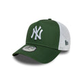 Yankees MLB League Essential 9FORTY A-Frame Trucker Adjustable Cap - Ny Green/Wht