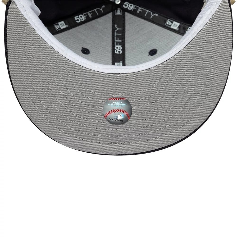 New York Yankees MLB World Series Navy Dogear 59FIFTY Fitted Cap - Ny Navy/Wht