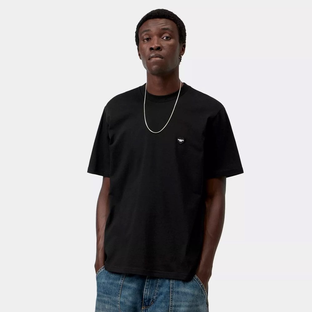 Small Heart T-Shirt - Black/Black