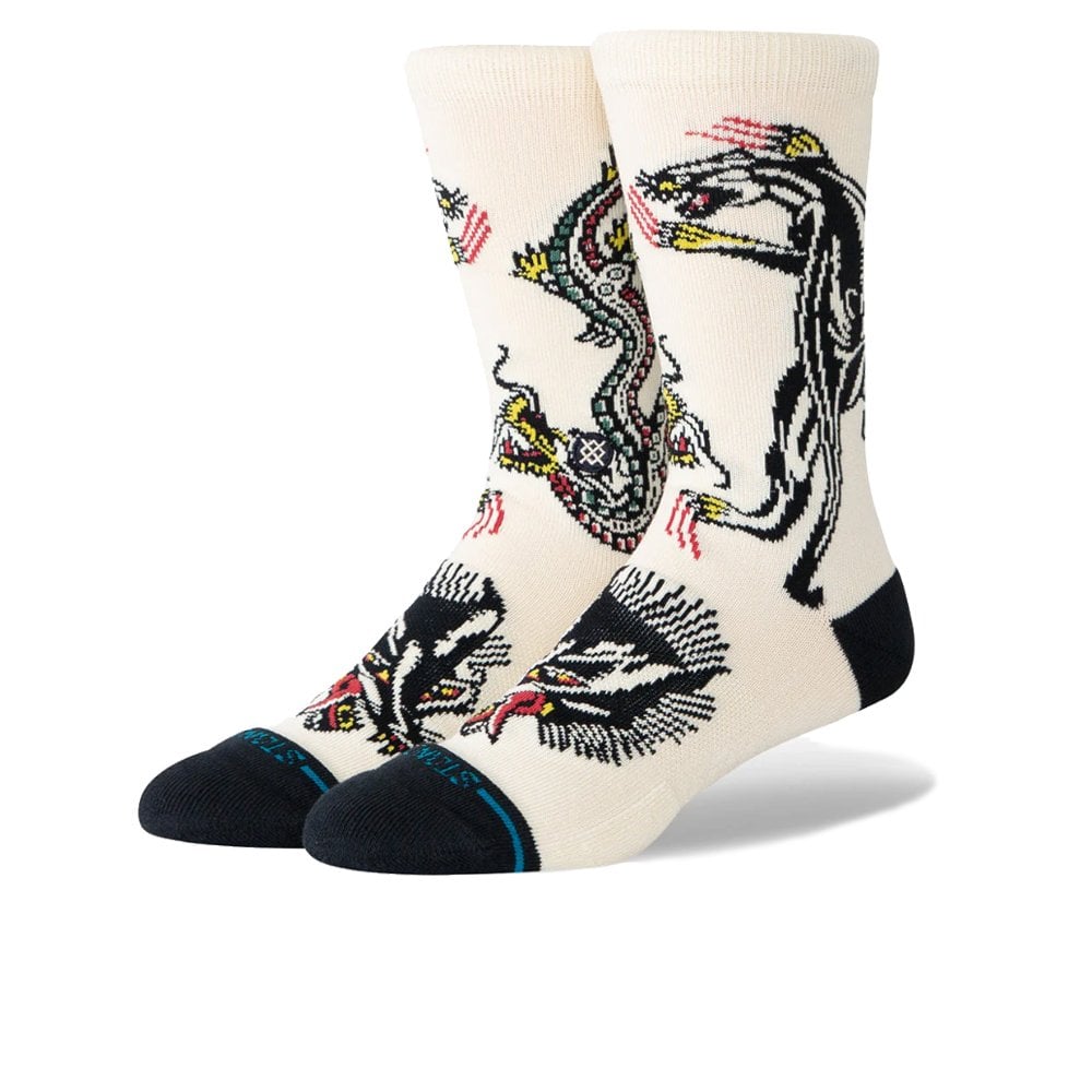 Battle Crew Sock  - Cream