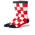 Chaturanga Crew Sock  - Red