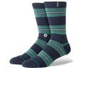 Caesar Stripe Crew Sock - Green