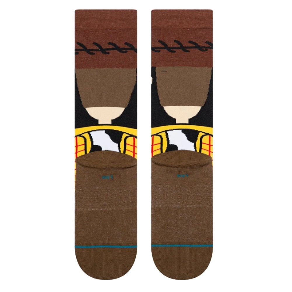 Woody Crew Sock - Brown