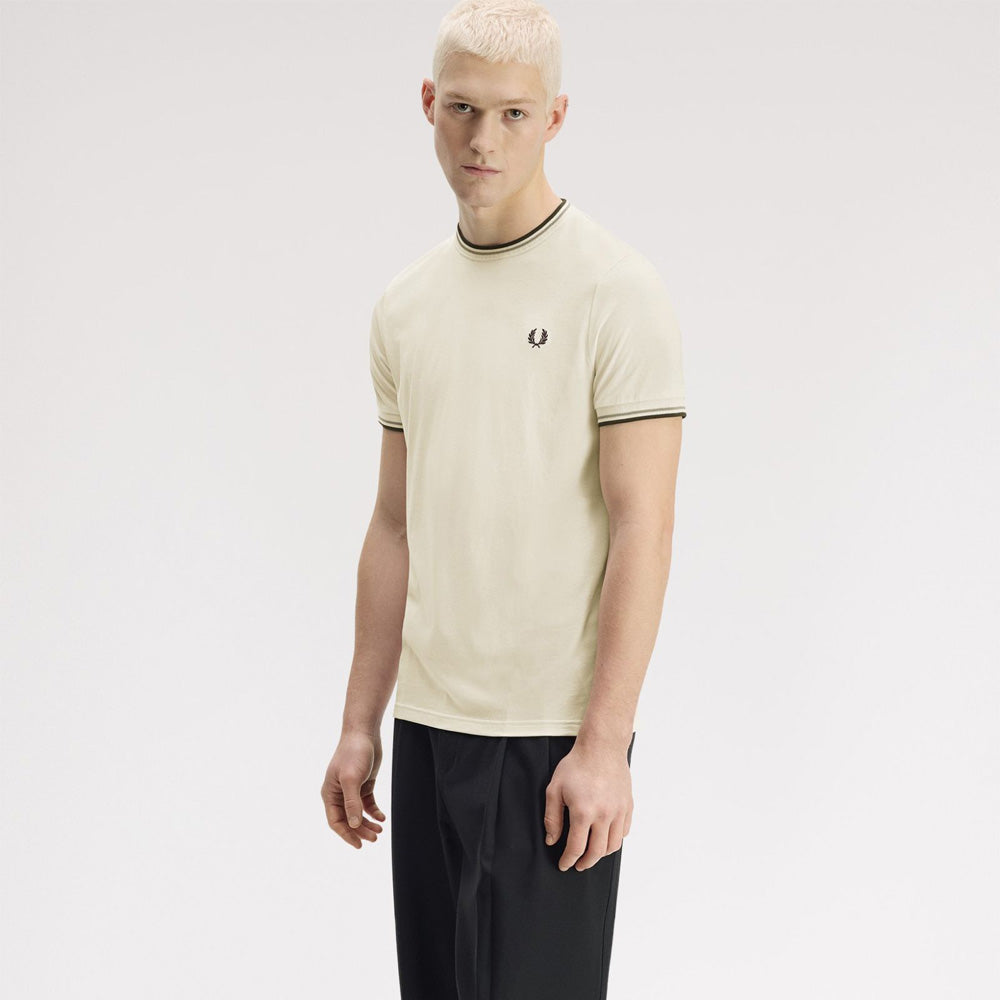 Twin Tipped T-Shirt - Ecru/Seagrs