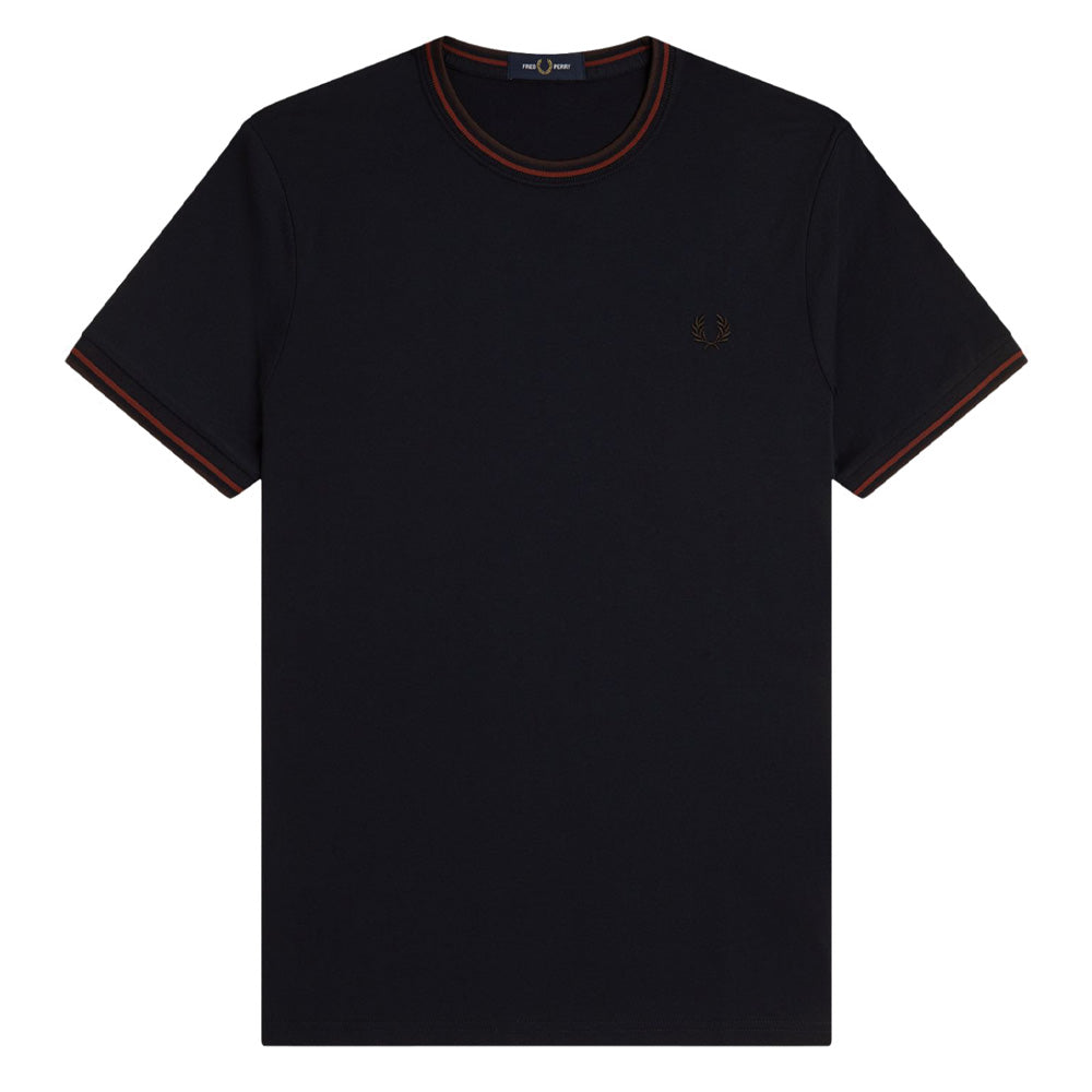 Twin Tipped T-Shirt - Navy/Brandy
